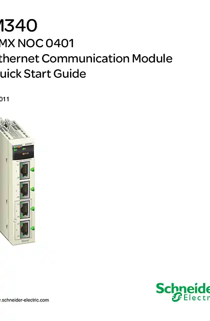 schneider施耐德M340 - BMXNOC0401 以太网通讯模块 _ 快速入门指南